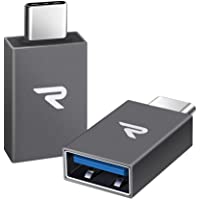RAMPOW Adaptador USB C a USB 3.1[OTG] Aluminio Adaptador -Garantía de por Vida- Compatible para MacBook Pro 2016-2017…